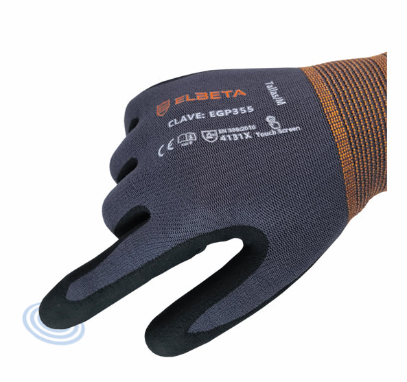EGP355 Nitrile Coated Nylon With Spandex Gloves