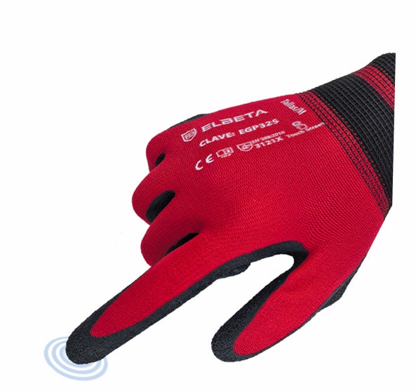 EGP325 Latex Coated Nylon Gloves;Guantes de Nylon Recubiertos de Látex Rugoso
