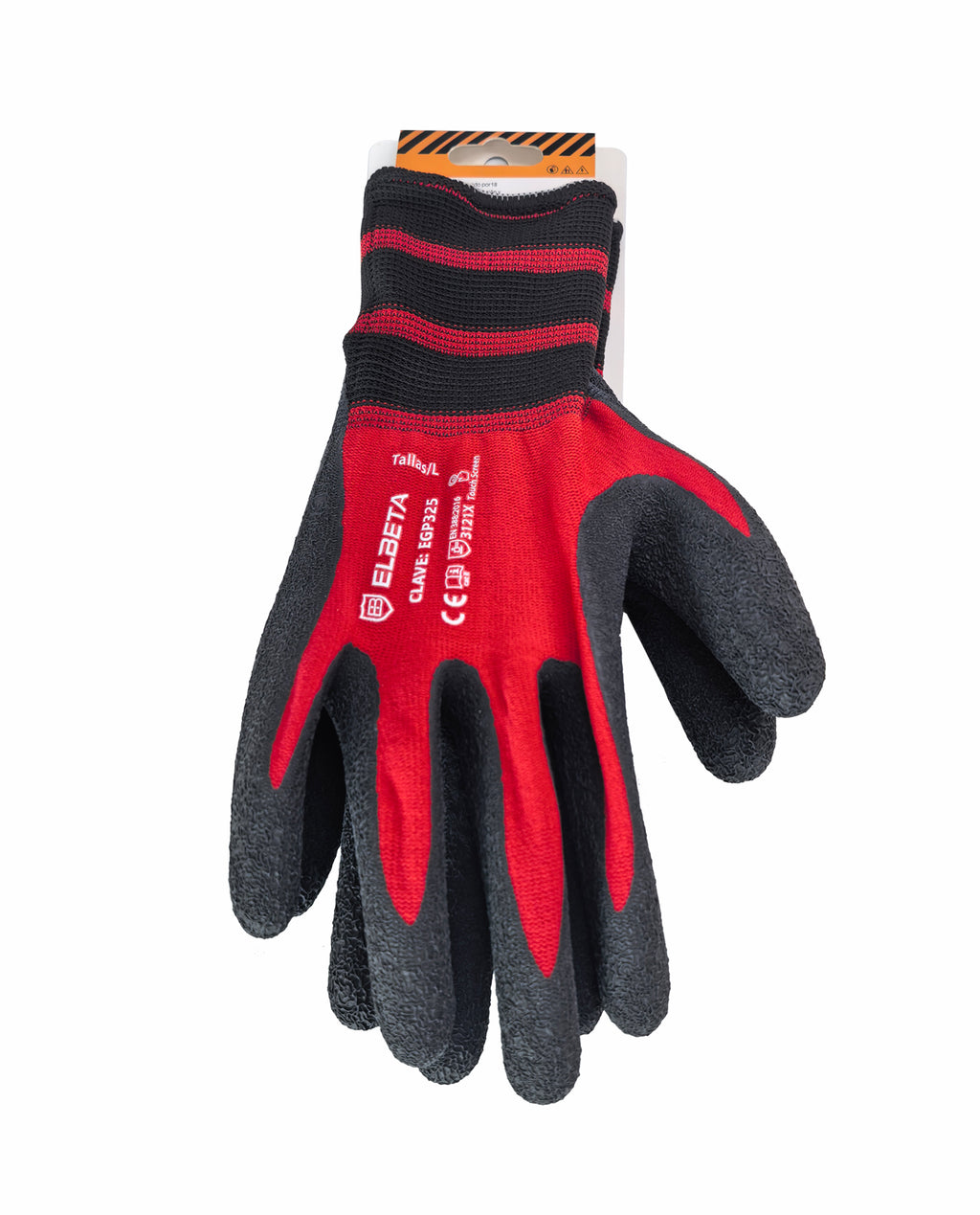 EGP325 Latex Coated Nylon Gloves;Guantes de Nylon Recubiertos de Látex Rugoso