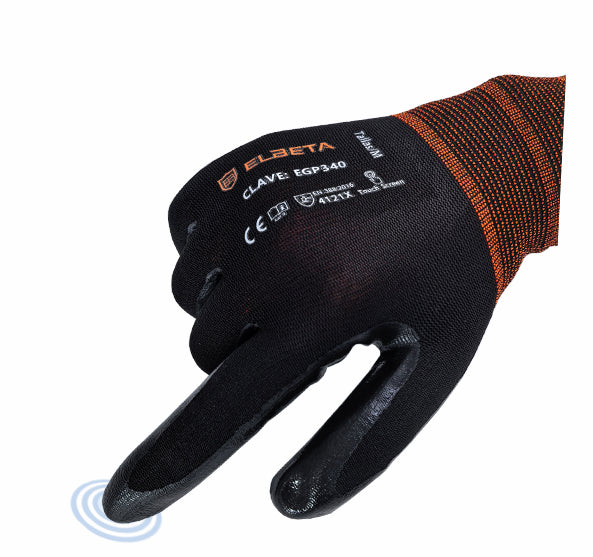 EGP340 Nitrile Coated Nylon Gloves;Guantes de Nylon Recubiertos de Nitrilo