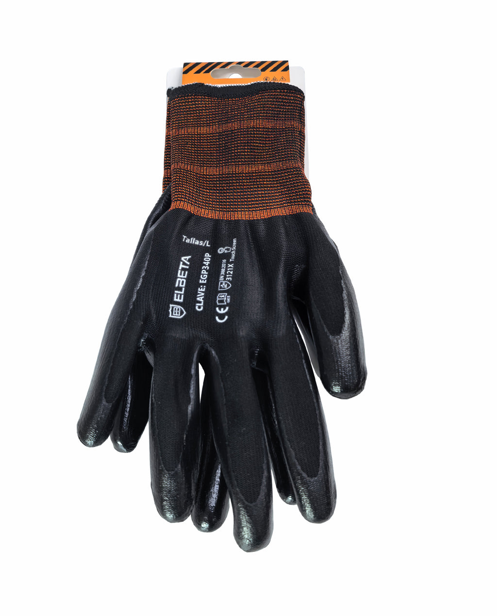 EGP340P Nitrile Coated Polyester Gloves ; Guantes de poliéster Recubiertos de Nitrilo