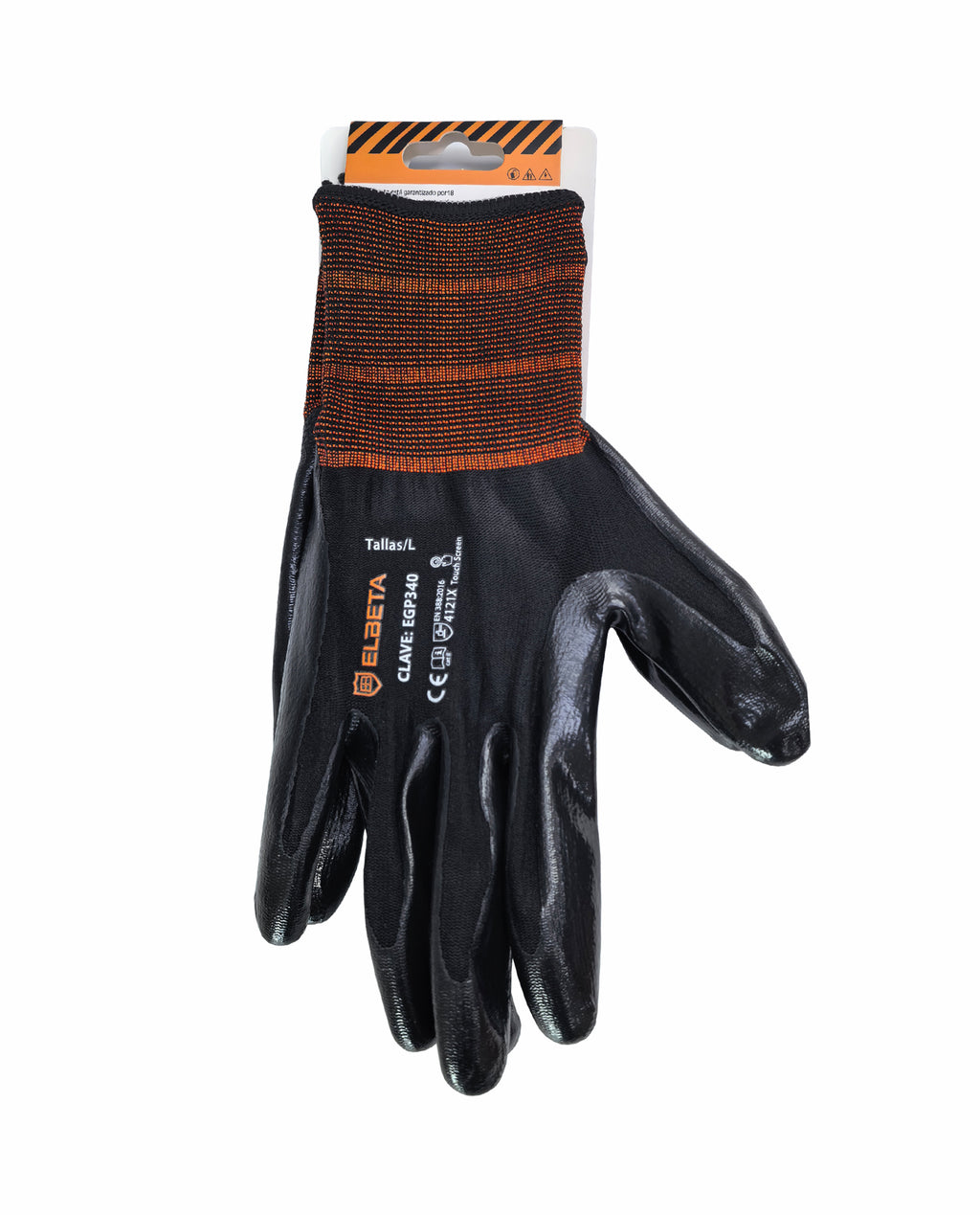 EGP340 Nitrile Coated Nylon Gloves;Guantes de Nylon Recubiertos de Nitrilo